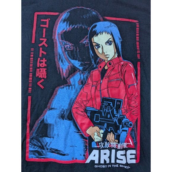 Ghost in the Shell Arise Mens Medium Long Sleeve Shirt Black Anime Bioworld - Picture 2 of 7